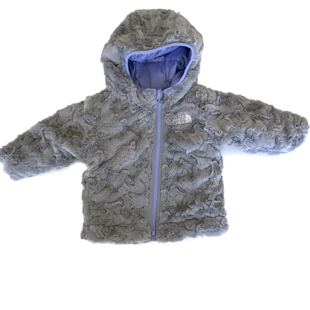 Infant North Face Reversible Mossbud Swirl Jacket - Picture 6 of 8